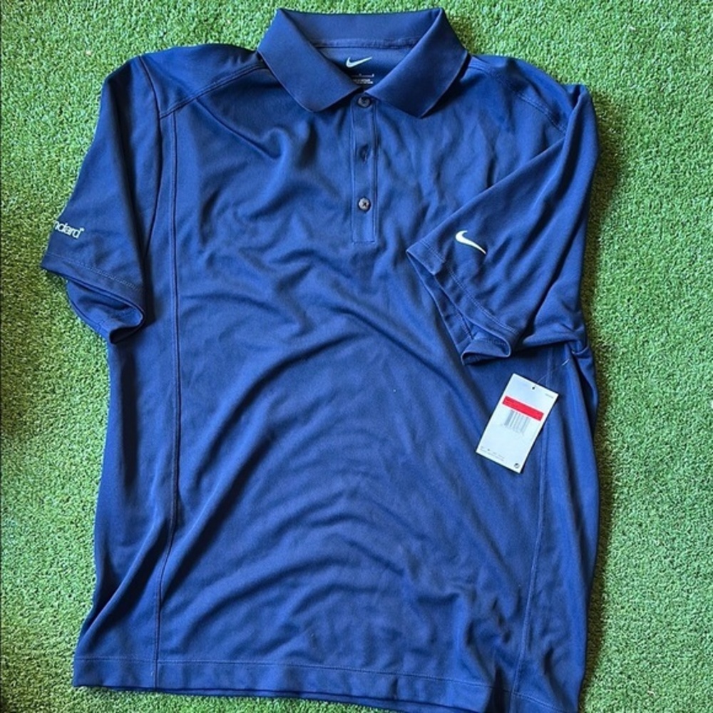 Nike Blue Polo Shirt Classic Design